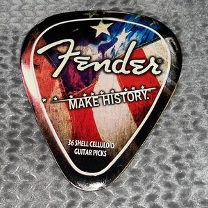 Fender guitar pick sign